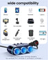 YANTU Cigarette Lighter Adapter, Car Charger Adapter 3 Socket Cigarette Lighter Splitter with LED Voltage Display PD/QC 3.0 Charger On/Off Switche...