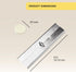 Kare & Kind Candle Wick Sticker (100 pcs) and Metal Candle Wick Holder (10 pcs) Bundle - Silver...