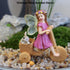 Miniature Fairy Garden Accessories, Small Fairy (Angel) and Rabbit Figurines on The Bicycle for Flower Pot, Home Decor, Birthday Cake Topper, Car ...