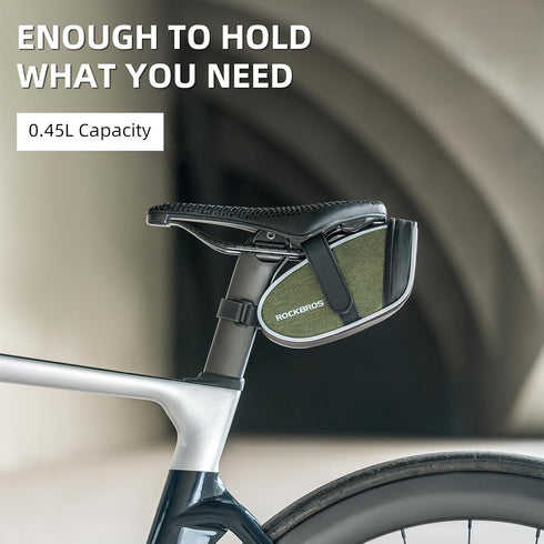 ROCKBROS Bike Saddle Bag Seat Bag, Lightweight Saddle Bag Cycling, Bike Storage Bag Under Seat for Mountain Road Bike...