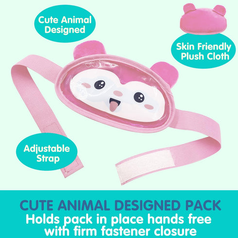 Boo Boo Ice Pack, Kid Reusable Ice Pack, Auxiliary Fever Reduction, Hot Cold Pack for Kids Injuries, Wisdom Teeth, Baby Colic, Gas and Upset Stoma...
