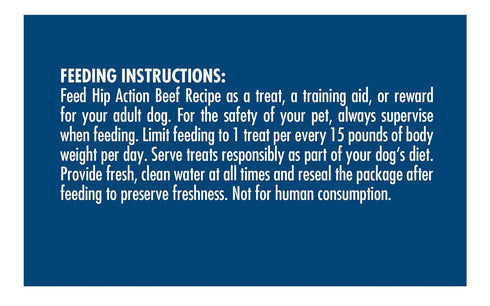 Zuke's Hip Action Dog Treats, Beef Recipe, Natural & Tender Dog Treats with Hip & Joint Support, Dog Treats for Adult Dogs 6 Ounce (Pack of 2)...