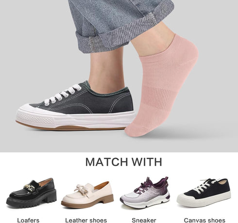10 Pack Women's Socks Ankle Socks Low Cut Socks Soft Fit...