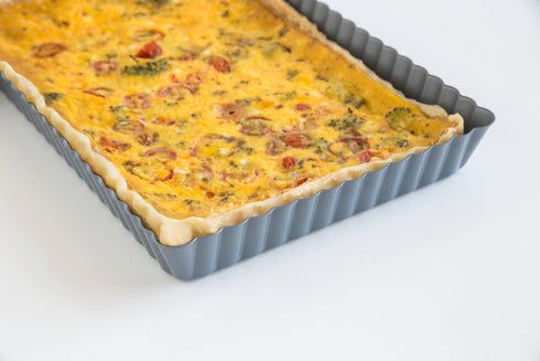 Fox Run Rectangular Loose Bottom Tart/Quiche Pan, Preferred Non-Stick, 11-Inch...