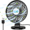 COO Small USB Desk Fan - 3 Speeds Powerful Airflow Fan, Small Mini Portable Fan for Home Office Bedroom Table & Desktop, Small Quiet Electric Fan ...