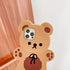 Yatchen Bear Case Compatible with iPhone 13 Pro Max,Kawaii Phone Cases Cute 3D Cartoon Teddy Bear with Keychain Women Girls Soft Silicone Shockpro...
