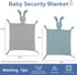 ZIGJOY Bunny Lovey Muslin Cotton Baby Security Blanket Soft Breathable Lovies for Babies Gifts for Newborn Infant Toddler Boys and Girls, Grey & B...