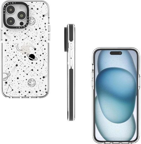 Case for iPhone 14 Plus, Cute Stars Cosmic Asteroid Moon Print Kawaii Design Girly Aesthetic Cartoon Pattern for Women Girls Teens Soft TPU Case,6...