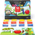 Arteza Kids Play Dough, Number Learning Dough Clay Kit, 12 Pieces, 0.8 oz, Red, Yellow, and Blue, 10 Numeric Cards, Art Supplies for Kids...