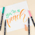 Tombow Dual Brush Pen Set, Just Peachy 6...