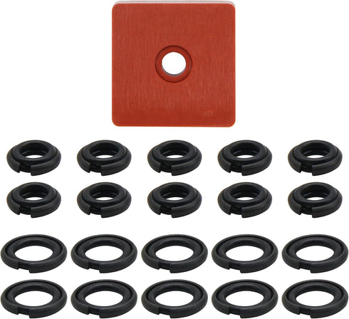 10+10 Sets 3/8" & 1/2" Impact Wrench Retainer Rings with O-ring, Fit For Electric/Pneumatic Wrench, Including Anvil Retaining Ring Install Tool (R...