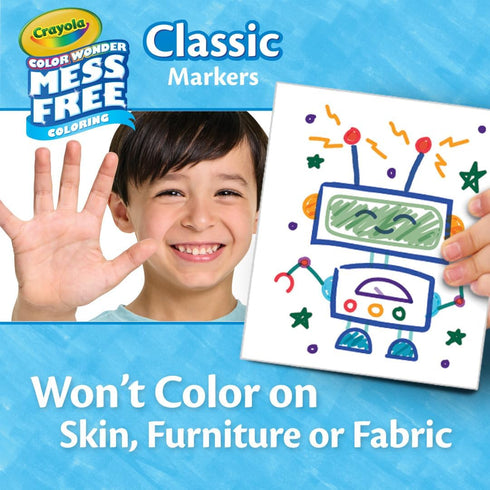 Crayola Color Wonder Marker Set, 20 Mess Free Broad Line Markers for Kids & Toddlers 3+...