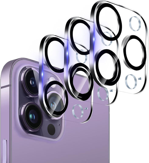 ?3 Pack?Dengduoduo Tempered Glass Camera Lens Protector for iPhone 14 Pro 6.1" & iPhone 14 Pro Max 6.7", Ultra HD, 9H Hardness, Anti-Scratch, Case...