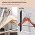 flybold Hanger Storage Rack - Hanger Organizer Stacker for Closet Organization - Space-Saving Storage Holder for Light Hangers - Adhesive Hanger U...