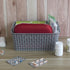 Grey Plastic Storage Basket, 10.03" x 7.67" x 4.05", 6 Packs...
