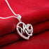 ShiQiao Spl Gifts for Mom Mother Necklace Pendant Sterling Silver for Women Love Heart Mom Birthday Gifts...