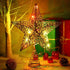 Christmas Tree Topper Star, Callenbach Led Metal Star Light Up Xmas Decorations Christmas Tree Bow Top Lighted Glitter Ornaments 10 inches Silver...