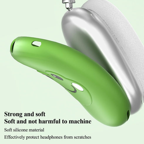 Cute Protective Case Cover for Airpods Max Headphones Silicone Cover Case, Anti-Scratch Earphone Case/Top Beam Protective Case for AirPods Max (Gr...
