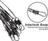 Saltwater Fishing Wire Leader Fishing Leaders with Swivels Snaps Stainless Steel Sulf Fishing Rigs Fishing Gear Tackles for Lures Bait Hooks...