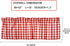 Buffalo Red and White Check Kitchen Window Valance 2 Pack Half Short Gingham Plaid Farmhouse Textured Short Window Drape Panel Home Decor Curtain ...