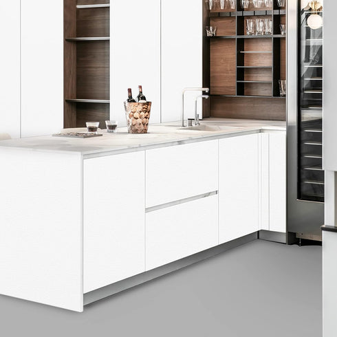 Thick White Contact Paper Matte White Wallpaper 16"x198" Waterpoof Peel and Stick Wallpaper Decorative Self Adhesive Vinyl Film Wrap Contact Paper...