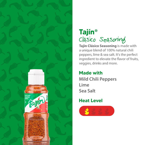 Tajín Clásico Seasoning, Mini Tajín Mexican Seasoning 1.6 oz (Pack of 1)...