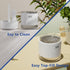 SZO Colorful Mini Humidifier, USB Rechargeable Humidifier, 4 Modes Super Quiet, Humidifiers For Bedroom,Suitable For Travel Office Family-White...