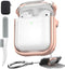 Valkit Compatible Airpods 2nd Generation Case Cover Clear with Lock & Cleaner Kit, Airpods Case 2nd Gen with Keychain Soft Shockproof iPods 2/1 Pr...