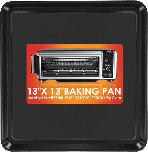13" × 13" Nonstick Baking Sheet, Replacement Baking Pan for Ninja SP100, SP101, SP1001C, SP201 Foodi Air Fry Oven, Baking Tray for Ninja Foodi 8-i...
