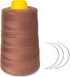 Thick Human Hair Sewing Thread with 3pcs Curl Needles Wig Making Thread 1000 Yards (Light Brown), 140g...