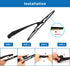 WTI Rear Wiper Arm Blade Set Compatible With Acura MDX 2014-2017 SUV Rear Windshield Window Wiper Kits Assembly New Replacement Accessories Parts ...
