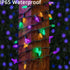 Solar Strawberry String Lights for Halloween Christmas Mardi Gras Decorations, 50 LED C6 8 Modes Solar Christmas Lights for Outdoor Mardi Gras Chr...
