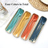 Plastic Travel Utensils, 4 Sets Camping Utensils Plastic Spoons and Forks Set Plastic Silverware, Portable Reusable Utensils Set with Case for Pic...