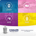 Color Scents Medium Trash Bags - 8 Gallon, 45 Bags (1 Pack of 45 Count), Twist Tie - Blue Bag in Fresh Air Scent with Microban...