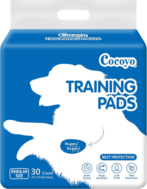 COCOYO Best Value Training Pads 30 Count | Dog Pee Pads | Super Absorbent Puppy Pads...