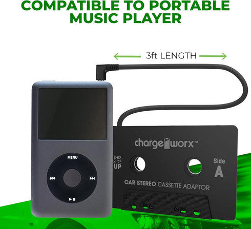 Car Cassette Adapter: Connect Smartphones, Laptops, CD Players to Tape Decks | Stream Music, Audiobooks via Car Speakers...