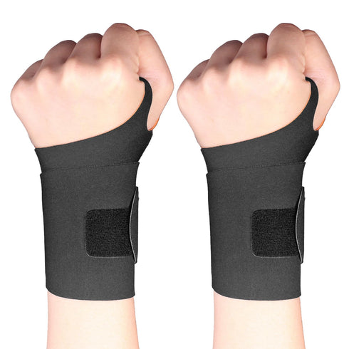 Ultra-Thin Wrist Brace Support for Carpal Tunnel, Pain Relief, Arthritis, Tendonitis, Elastic Wrist Wraps Right and Left Hands - Compression and S...