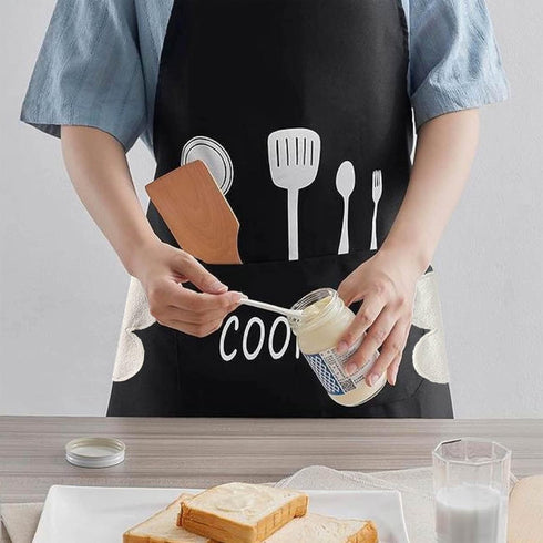 aprons for women with pockets kitchen apron with hand wipe pockets, waterproof for cooking and baking...