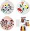 Youteer 3 Sets Embroidery kit for Beginners, Cross Stitch Practice Kits with Pattern and Instructions Hand Stitch for Craft Lover, Flower......