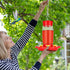 Hummingbird Feeder, Hummingbird Feeders for Outdoors Hanging ant and Bee Proof, Humming Birds Feeders for Outside, Plastic Hummingbird Feeder, Hum...