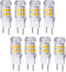 8-Pack Not Dimmable 2W G8 LED Bulbs 17 LEDs 2835SMD Warm White 3000K 180 Lumen Equivalent 20-Watt HalogenReplacement Bulbs for Light Fitting, Unde...