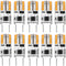 Dimmable G8 LED Bulb 2W Warm White 20W Halogen Bulbs Equivalent Bi-Pin Base 120V T4 JCD Type Under Cabinet Puck Lighting Replacements,10 Pack...