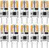 Dimmable G8 LED Bulb 2W Warm White 20W Halogen Bulbs Equivalent Bi-Pin Base 120V T4 JCD Type Under Cabinet Puck Lighting Replacements,10 Pack...