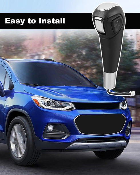 Gear Shift Knob Automatic Transmission Handle Shift with Button Fit for Chevrolet Trax Frosted 2013-2017 Fit for Chevrolet Sonic 2012 2013-2017 Ch...