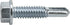 Power Pro Premium Self-Drilling Metal Screws, Zinc Plated Steel, Hex Washer Head Metal to Metal Winged Point Screws, Silver, #12 x 1 inch, Box of ...