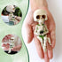 Fishing Skeleton Statue,Skull Figurines for Pond Fountain Waterfalls Poolside,Funny Sculpture for Halloween Holiday,Decor for Garden Home...