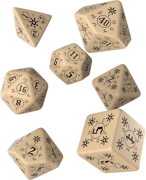 Q WORKSHOP Pathfinder Rise of Runelords Rpg Ornamented Dice Set 7 Polyhedral Pieces...