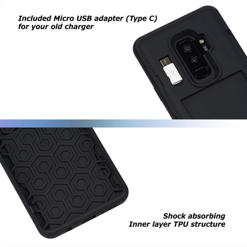 TORU CX PRO Case for Galaxy S9 Plus, with Card Holder | Slim Protective Shockproof Cover with Hidden Credit Cards Wallet Flip Slot Compartment Kic...