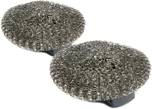 3 Packs of 2 Dishmatic Steel Scourer Refill Heads for cleaning BBQ's, Hot Plates, Steel Pots & Pans (6 in total)...