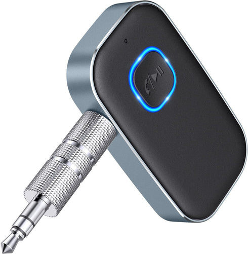 COMSOON Bluetooth AUX Adapter for Car, Noise Reduction Bluetooth Receiver for Music/Hands-Free Calls, Wireless Audio Receiver for Home Stereo/Spea...